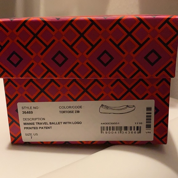 Tory Burch Minnie Travel Ballet Flat with logo - Picture 5 of 5